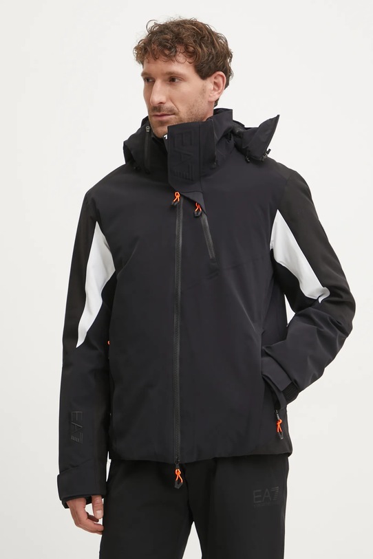 Гірськолижна куртка EA7 Emporio Armani Cortina Fashion Toray зимовий спорт чорний PN44Z.6DPG01.1200