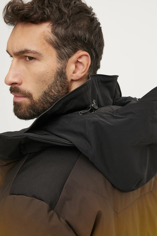 EA7 Emporio Armani geacă de schi din puf galben PNCJZ.6DPG10.2607