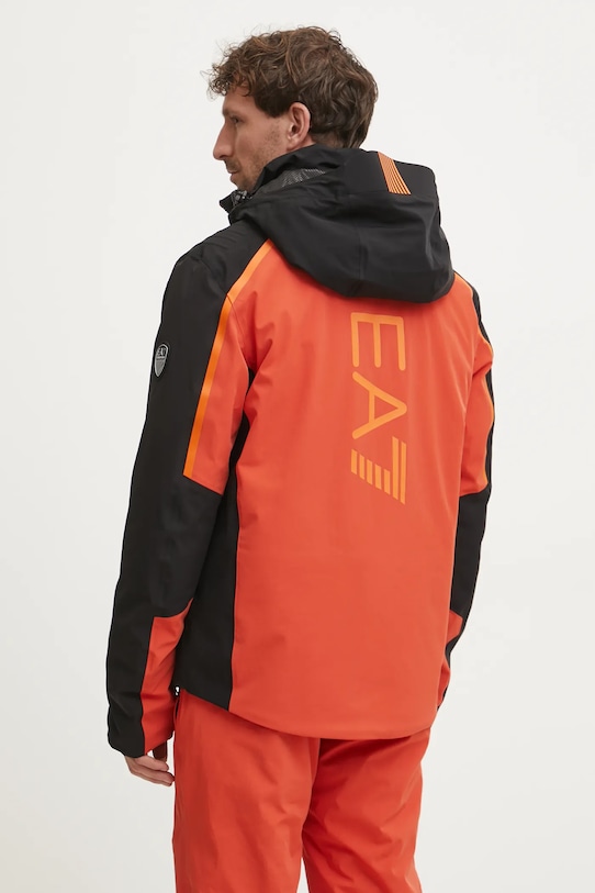 Одежда Лыжная куртка EA7 Emporio Armani Kitzbuhel Colorblock Logo PNCJZ.6DPG15.1672 оранжевый