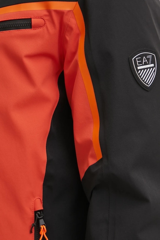 Лыжная куртка EA7 Emporio Armani Kitzbuhel Colorblock Logo PNCJZ.6DPG15.1672 оранжевый