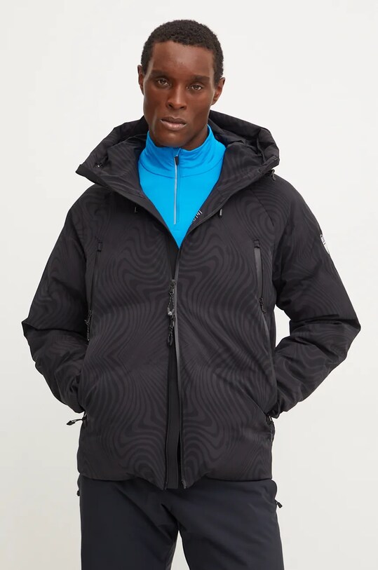 Гірськолижна куртка EA7 Emporio Armani Cortina Protectum Graphic зимовий спорт чорний PNCJZ.6DPG18.2215