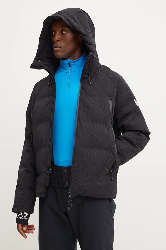 Гірськолижна куртка EA7 Emporio Armani Cortina Protectum Graphic чорний PNCJZ.6DPG18.2215