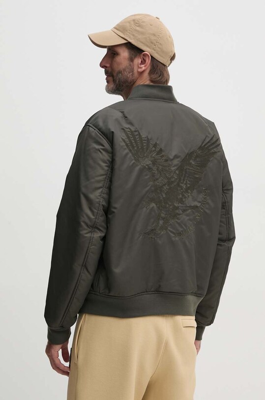 Îmbrăcăminte Armani Exchange geaca bomber 6DZB01.ZN4WZ verde