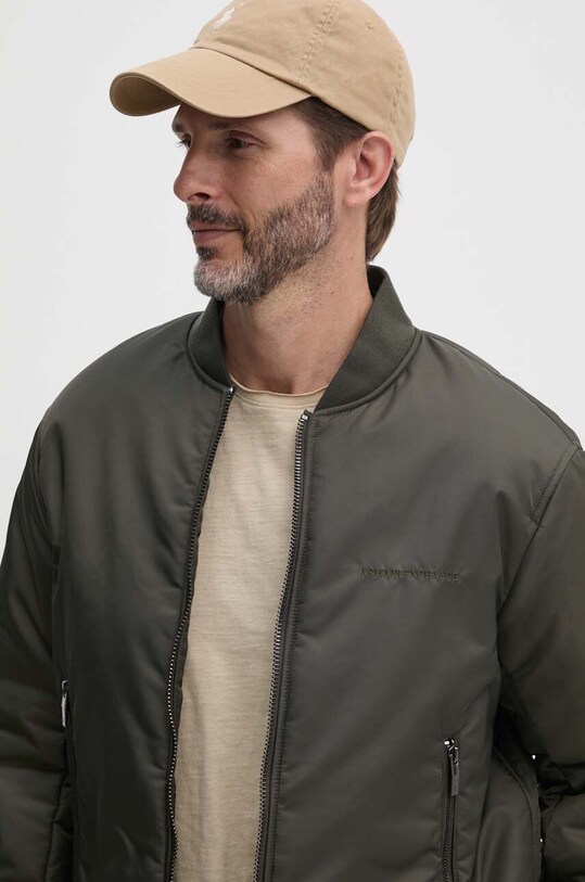 Armani Exchange geaca bomber verde 6DZB01.ZN4WZ