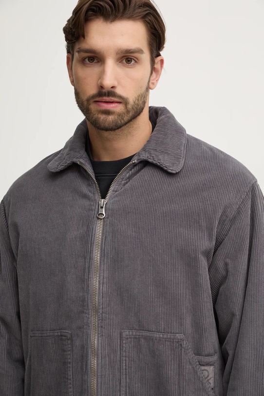 United Colors of Benetton giacca in velluto a coste grigio 2H1KUN05P