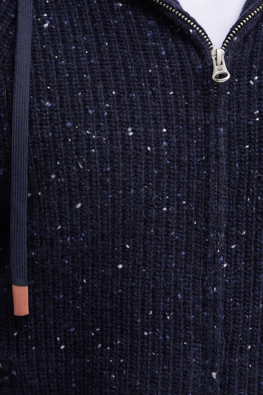 Vuneni kardigan United Colors of Benetton 1KBAU5013 mornarsko plava