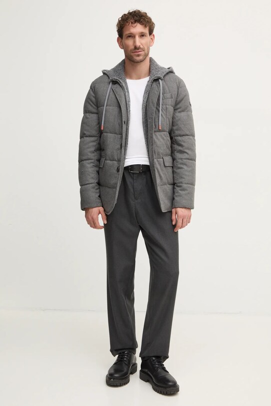 United Colors of Benetton kardigan wełniany 1KBAU5013 szary NC24