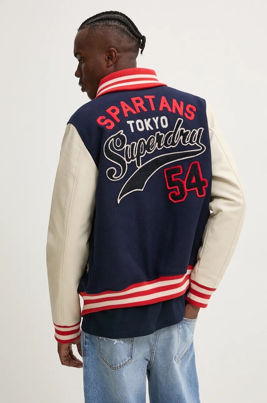 Oblečení Vlněná bomber bunda Superdry M5011942A.GKV námořnická modř