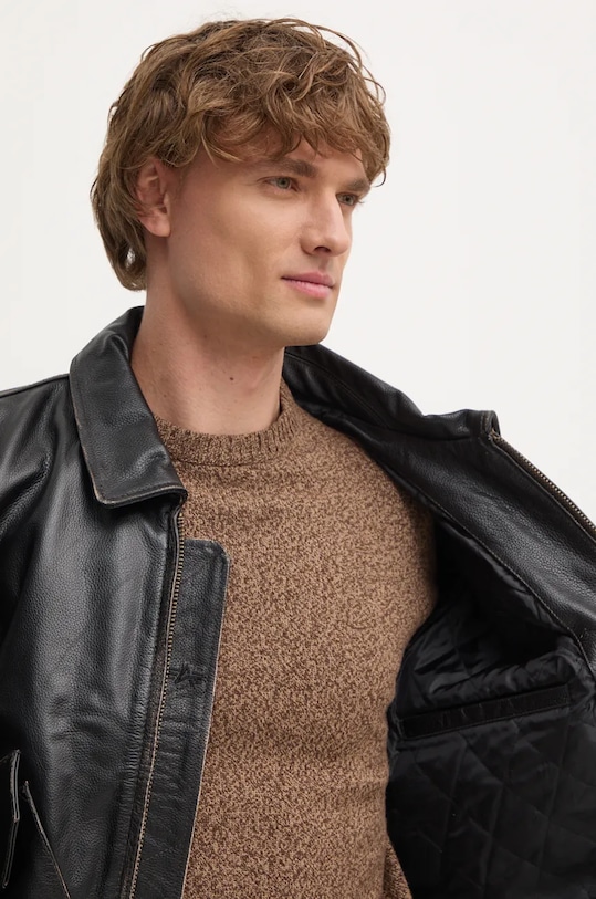 Alpha Industries kurtka skórzana 100109