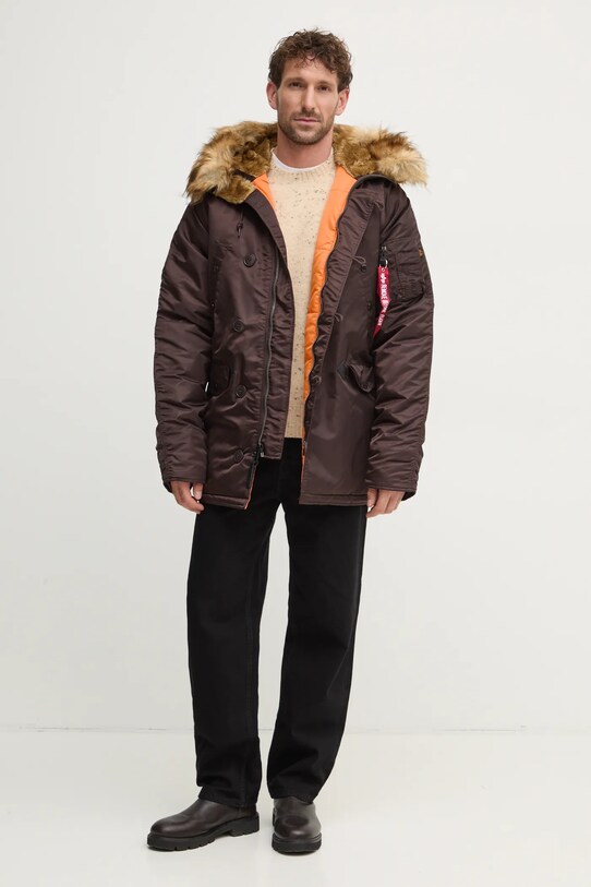 Куртка Alpha Industries N-3B VF 59 103141 коричневый AW24