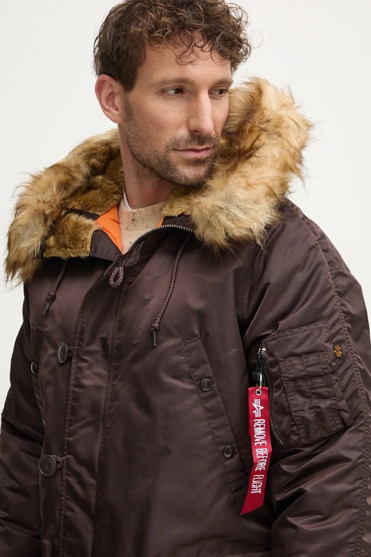 Bunda Alpha Industries N-3B VF 59 hnedá 103141