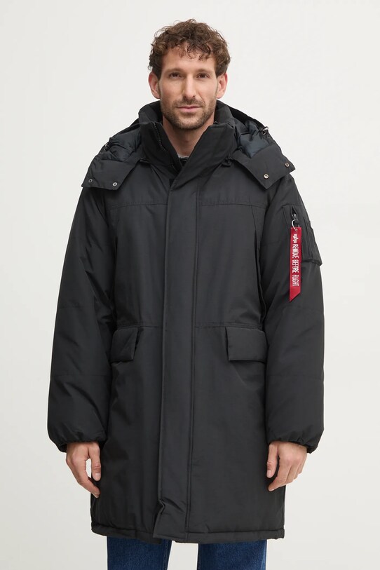 Куртка Alpha Industries с утеплением чёрный 148124