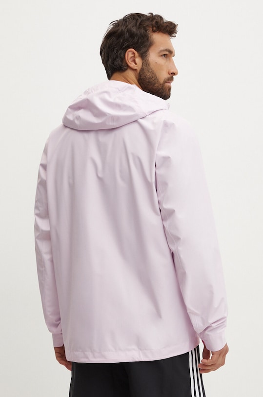 Odzież adidas Performance kurtka przeciwdeszczowa Polska JD8022 różowy