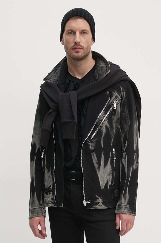 Versace Jeans Couture ramoneska jeansowa czarny 77GAS46B.DW081F02