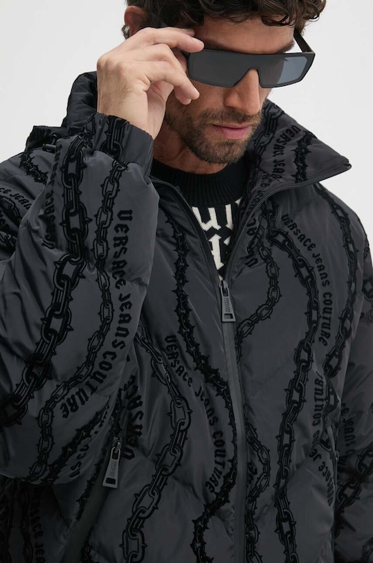 Péřová bunda Versace Jeans Couture 77GAUD04.CQD59 černá