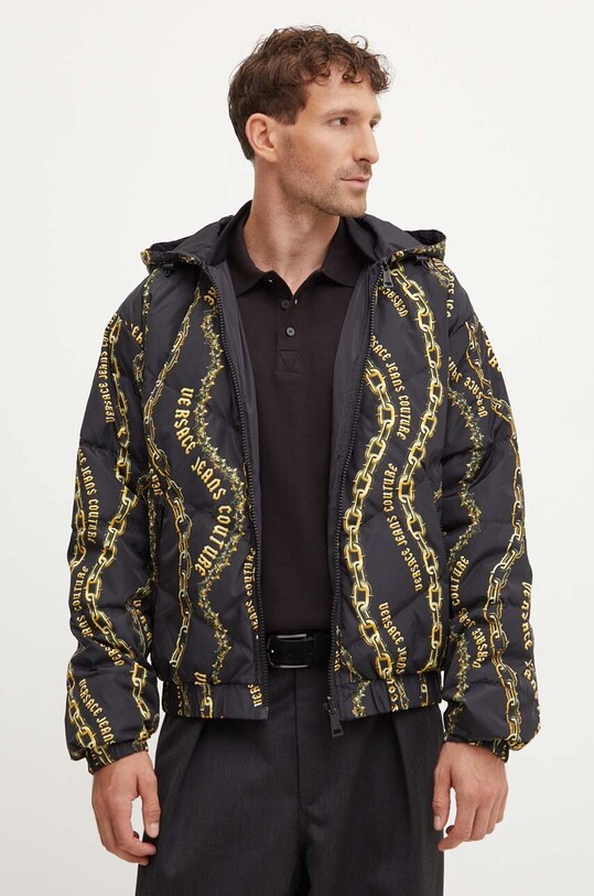 Versace Jeans Couture giacca in piuma reversibile foderato nero 77GAUD17.CQD56