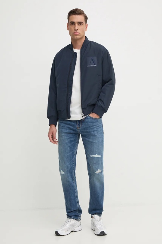 Armani Exchange geaca bomber 6DZB20.ZN5MZ bleumarin AW24