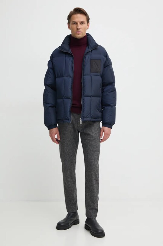 Péřová bunda Armani Exchange 6DZB21.ZN4XZ námořnická modř NC24