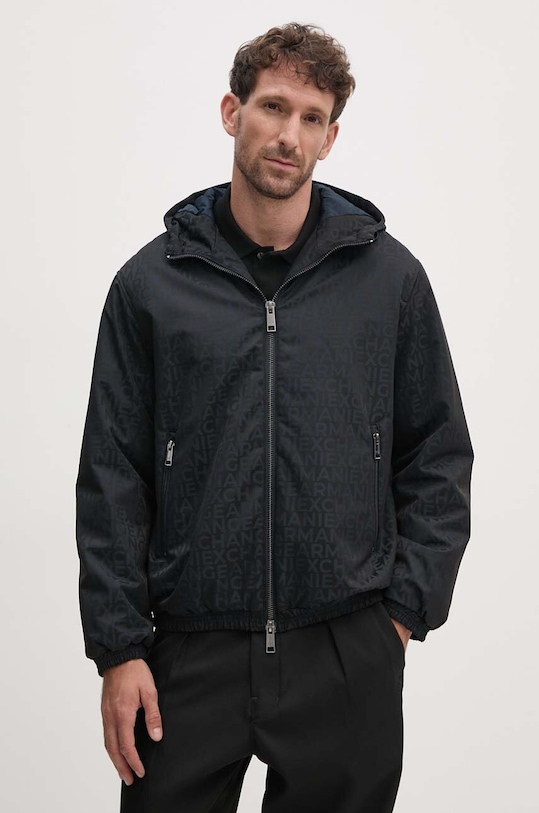 Armani Exchange geaca cu captuseala negru 6DZB26.ZN5NZ