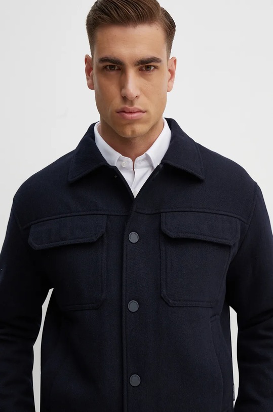 Armani Exchange geaca de lana bleumarin 6DZB30.ZN5OZ