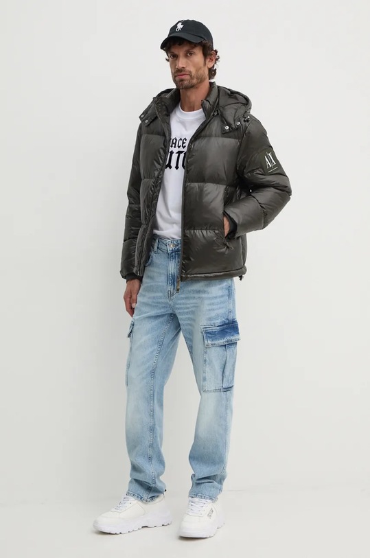 Armani Exchange geaca de puf 8NZB70.ZNYNZ verde AW24