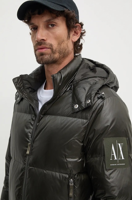 Armani Exchange geaca de puf verde 8NZB70.ZNYNZ