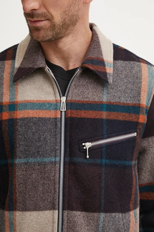 Vlnená bunda PS Paul Smith M2R.111Z.N22206 hnedá