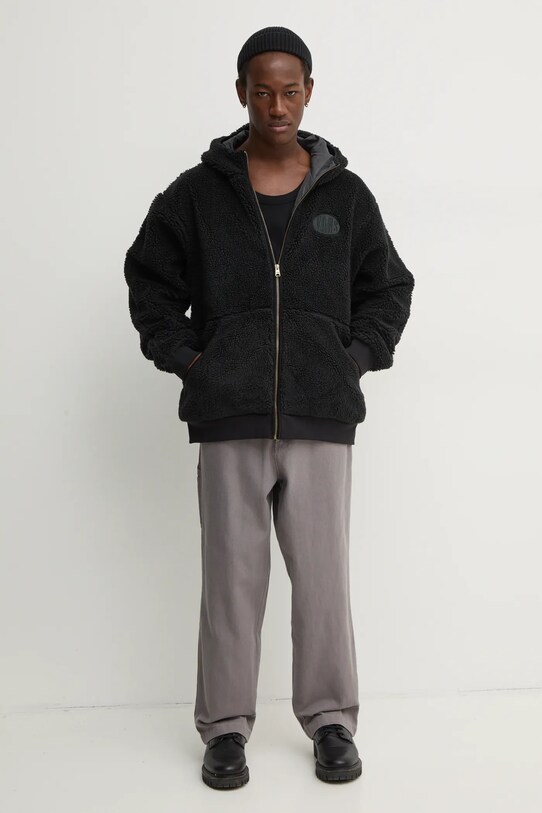 Fleecová mikina Vans VN000JVTBLK1 černá AW24