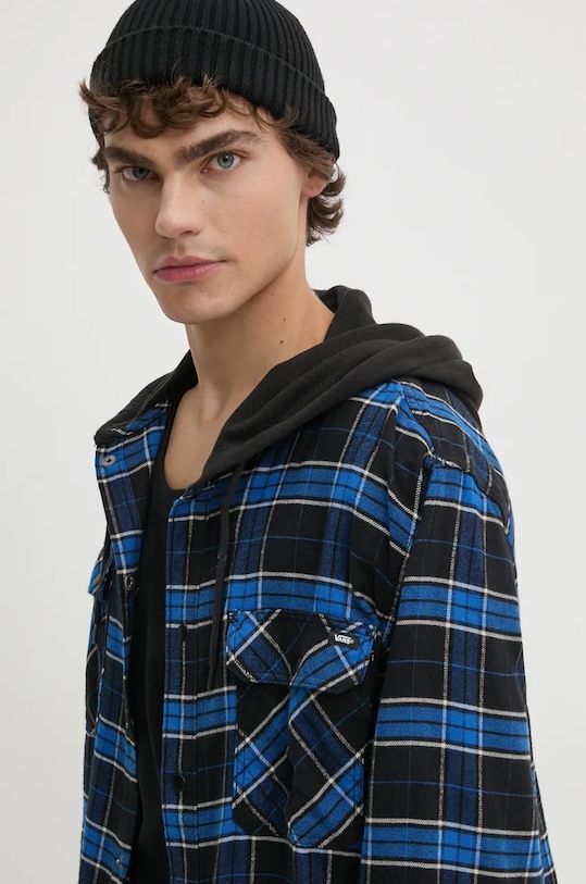 Vans camasa din bumbac albastru VN0A4RZBBTE1