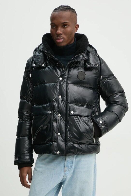 The Kooples geaca de puf cu captuseala negru HDOU29002K