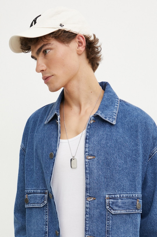 Îmbrăcăminte Desigual geacă din denim INDIANA 24WMED04 albastru