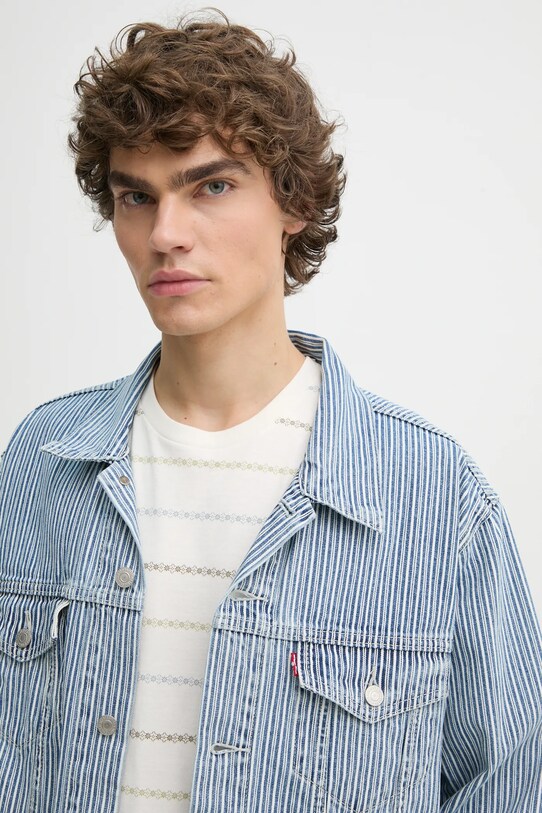 Rifľová bunda Levi's modrá A5782