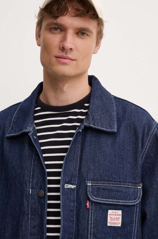 Rifľová bunda Levi's tmavomodrá A0744