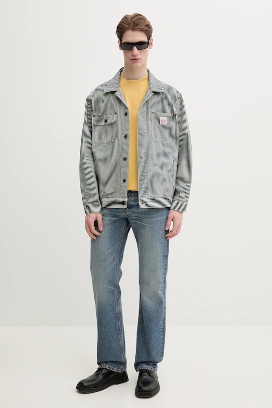 Levi's kurtka bawełniana A4820 niebieski SS25