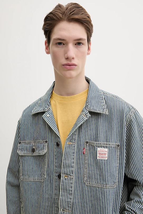 Levi's kurtka bawełniana niebieski A4820