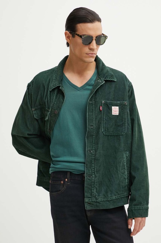 Levi's kurtka bawełniana nieocieplane zielony A4820