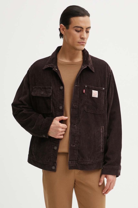 Levi's kurtka bawełniana nieocieplane brązowy A4820