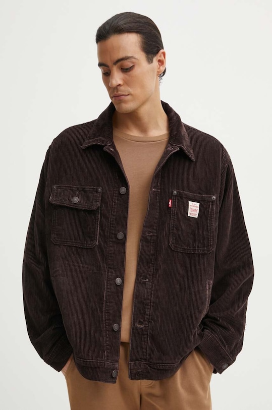 Levi's kurtka bawełniana brązowy A4820