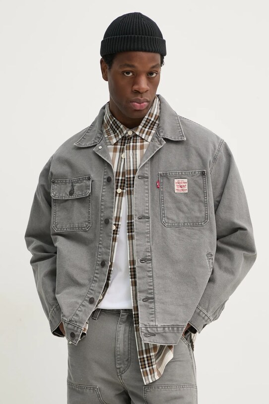 Levi's kurtka bawełniana szary A4820