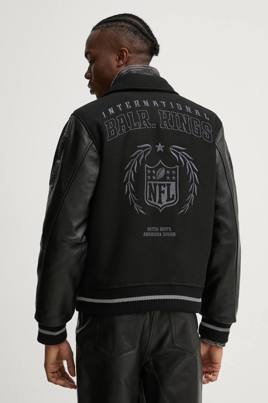 Одяг Куртка з домішкою вовни BALR. NFL x BALR. B138A.1003 чорний