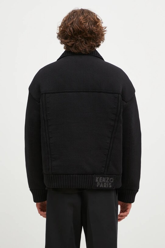 Oblečenie Bunda Kenzo Knitted Down Jacket FE65OU1419NC.99 čierna