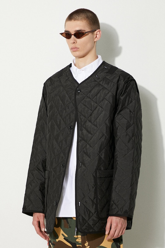 Kenzo geaca Weave Liner negru FE65OU3089DW.99