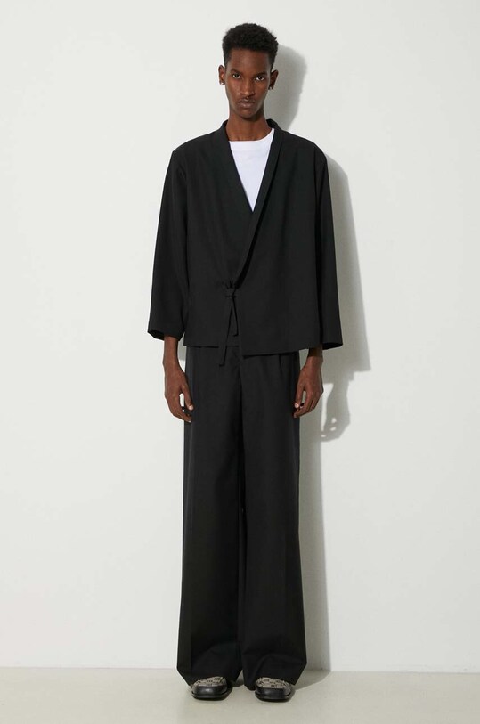 Kenzo wool blazer Kimono Jacket FE65VE1409RE.99 black AW24