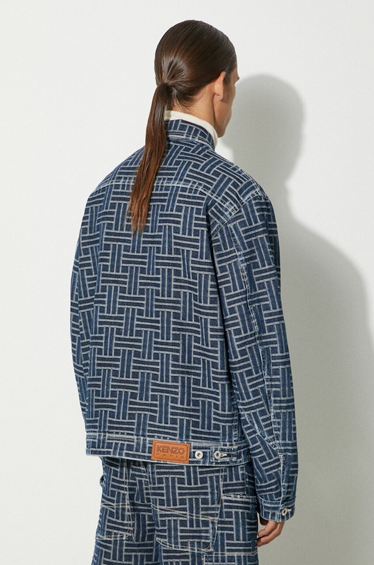 Clothing Kenzo denim jacket Trucker Denim Jacket Weave FE65DV3106J2.DD blue