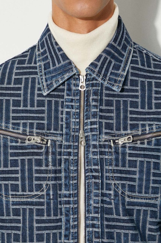 Kenzo geacă din denim Trucker Denim Jacket Weave FE65DV3106J2.DD