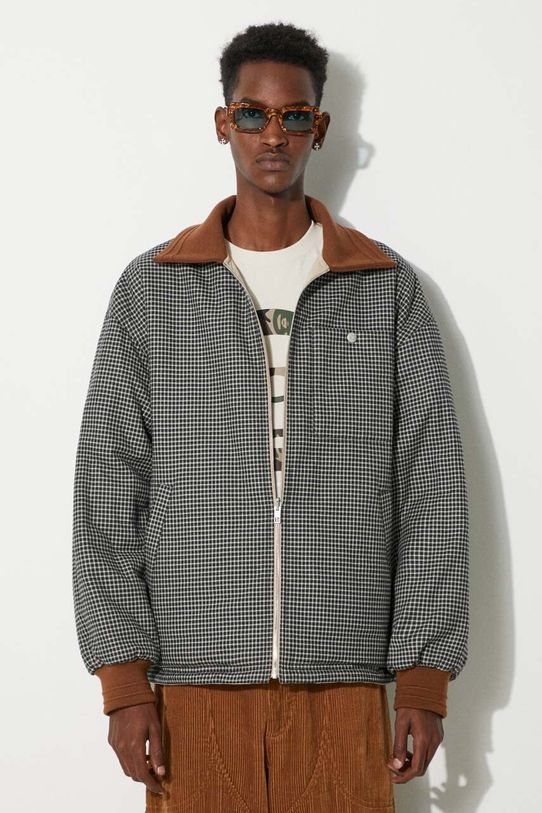Kenzo geaca cu doua fete Reversible Elevated Coach Jacket cu captuseala bej FE65BL0639OI.11