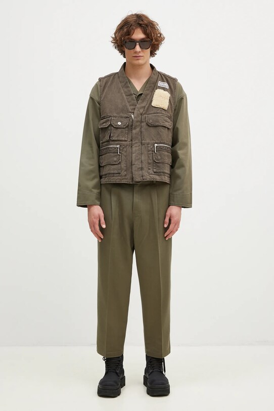 Бавовняна безрукавка Kenzo Multipocket Gilet FE65VE0089GK.92