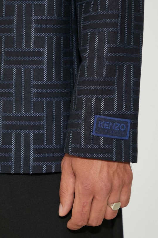 Vuneni sako Kenzo Kenzo Weave Kimono Tailored Jacket FE65VE1309JG.77
