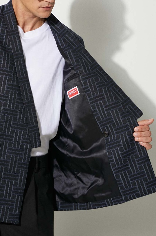 Vuneni sako Kenzo Kenzo Weave Kimono Tailored Jacket FE65VE1309JG.77