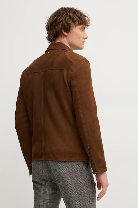 Odjeća Jakna od brušene kože Pepe Jeans TENJAMIN PM403018 smeđa